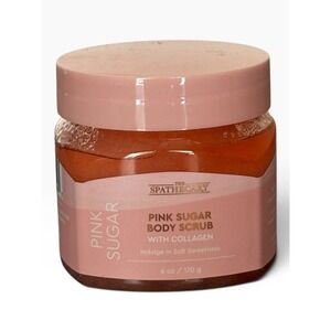 The Spathecary Pink Sugar Body Scrub with Collagen 6 oz 170 g DT08699